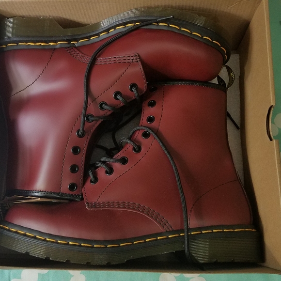 doc martens cherry boots